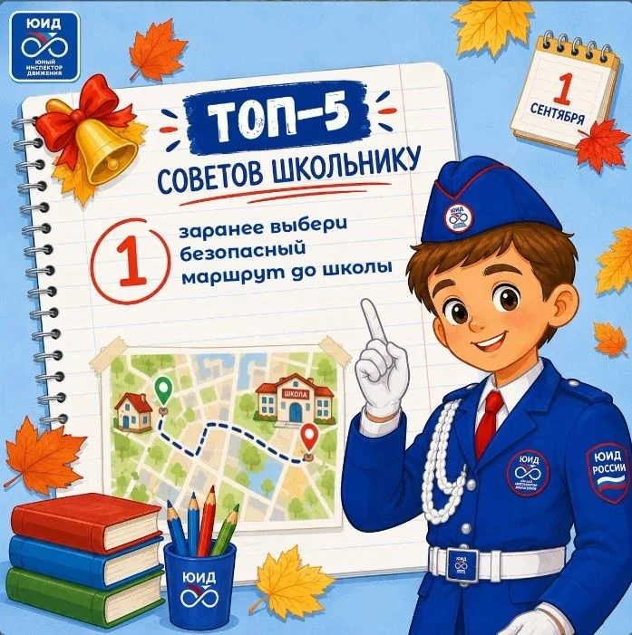 🚦📚Топ-5 советов школьнику: готовимся к безопасному учебному году!