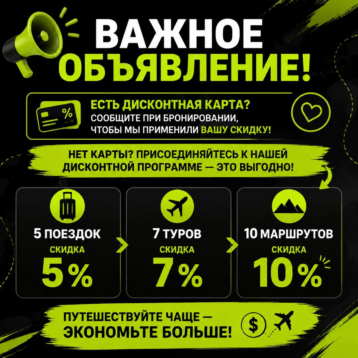 📢 ВАЖНОЕ ОБЪЯВЛЕНИЕ для наших любимых путешественников!
