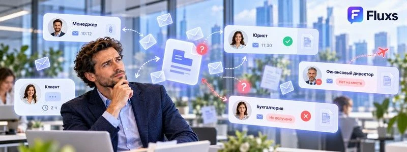 Электронный документооборот в Fluxs: как договор перестаёт теряться между кабинетами