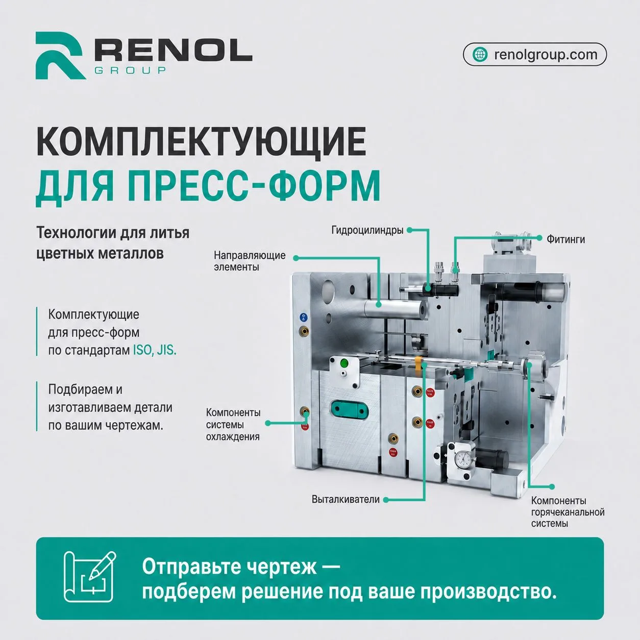 ✅ Пресс-форма работает стабильно только тогда, когда каждый элемент подобран точно под ...