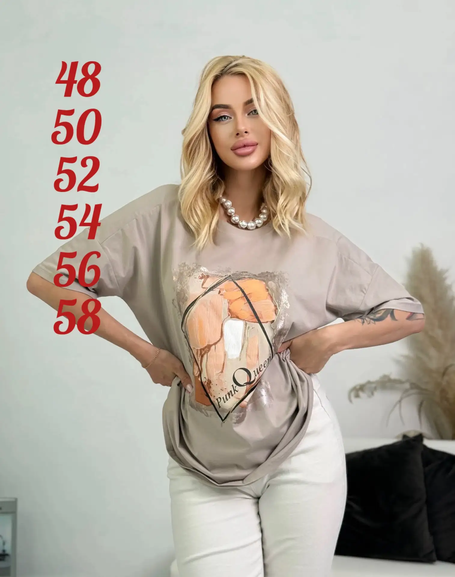 🌹1780 руб.
🍀48/50/52/54/56/58 
Футболка на лето 
➖ткань: 95% хлопок, спандекс 5%
➖ длина: 66-70 см