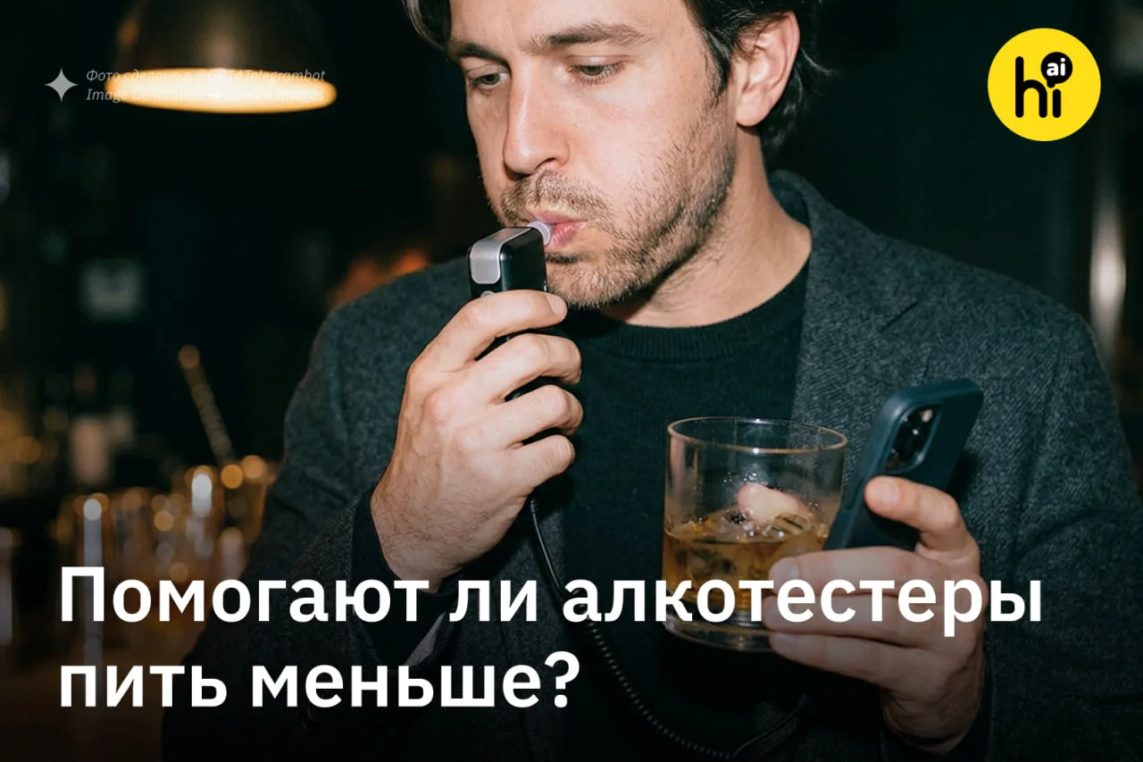 💡 Алкотестеры помогают выпивать меньше, но не всем