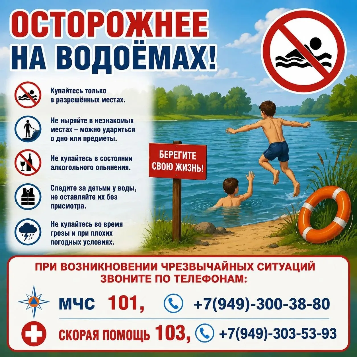 ⚠️ Вода ошибок не прощает!
