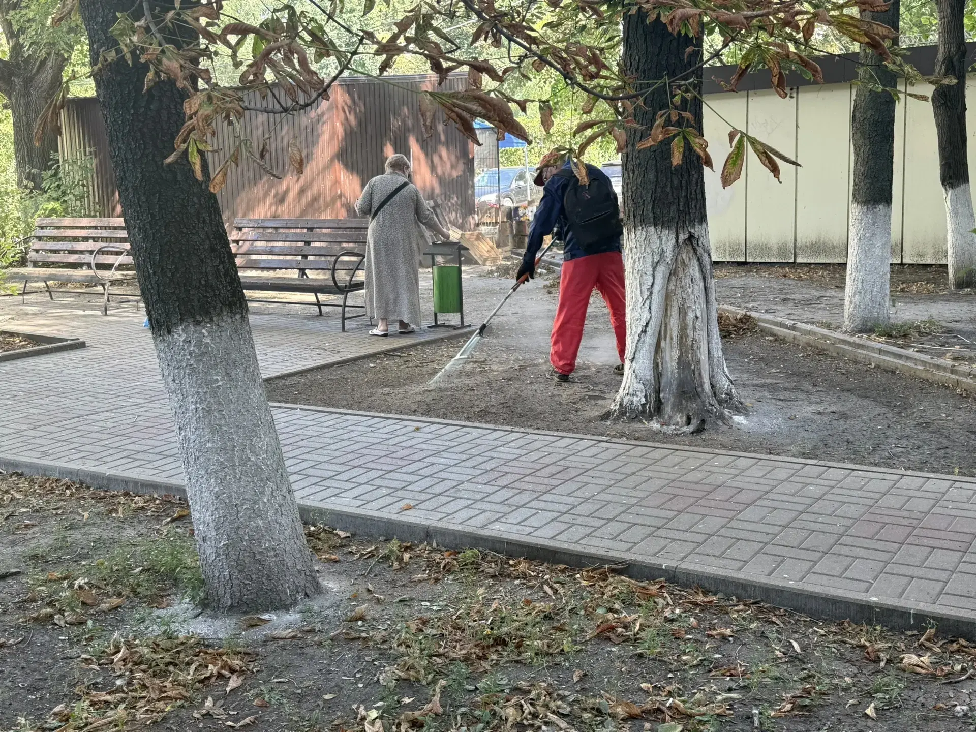 Навели порядок во дворах многоквартирных домов по пр-ту Богдана-Хмельницкого, 71 и ул. ...