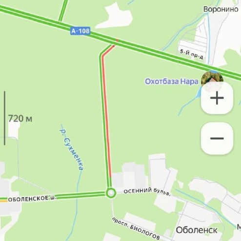 Соседи, новый светофор на выезде из Оболенска на трассу А–108 полностью парализовал дви...
