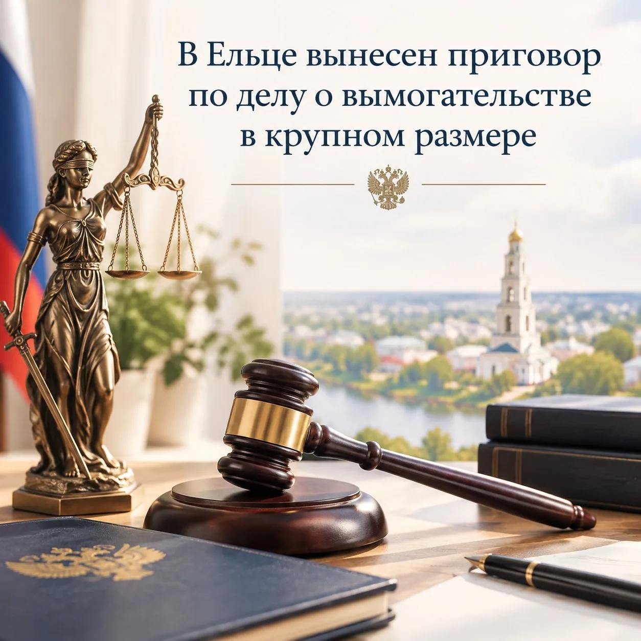 ⚖В Ельце вынесен приговор по делу о вымогательстве в крупном размере