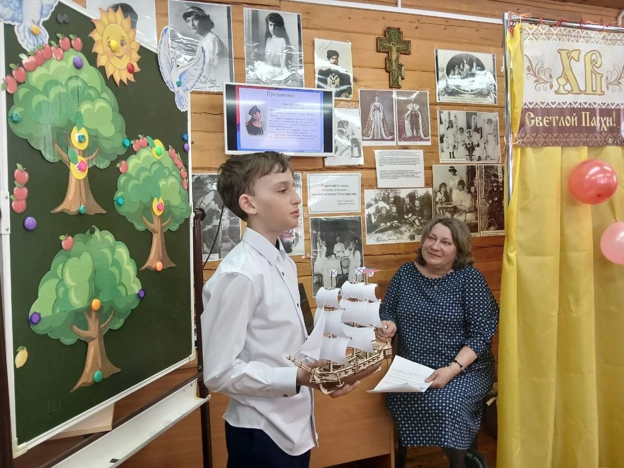 На  Светлой Седмице воскресная школа Свято-Троицкого прихода города Байкальска встречала участников 