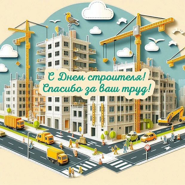 Поздравляем наш коллектив и коллег с днём строителя!💪🏻🎉🎊🌟👋🏻
