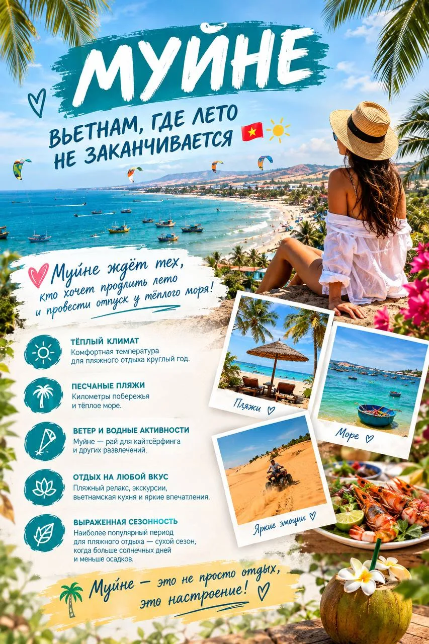 💘МУЙНЕ — ВЬЕТНАМ, ГДЕ ЛЕТО НЕ ЗАКАНЧИВАЕТСЯ 🇻🇳☀️