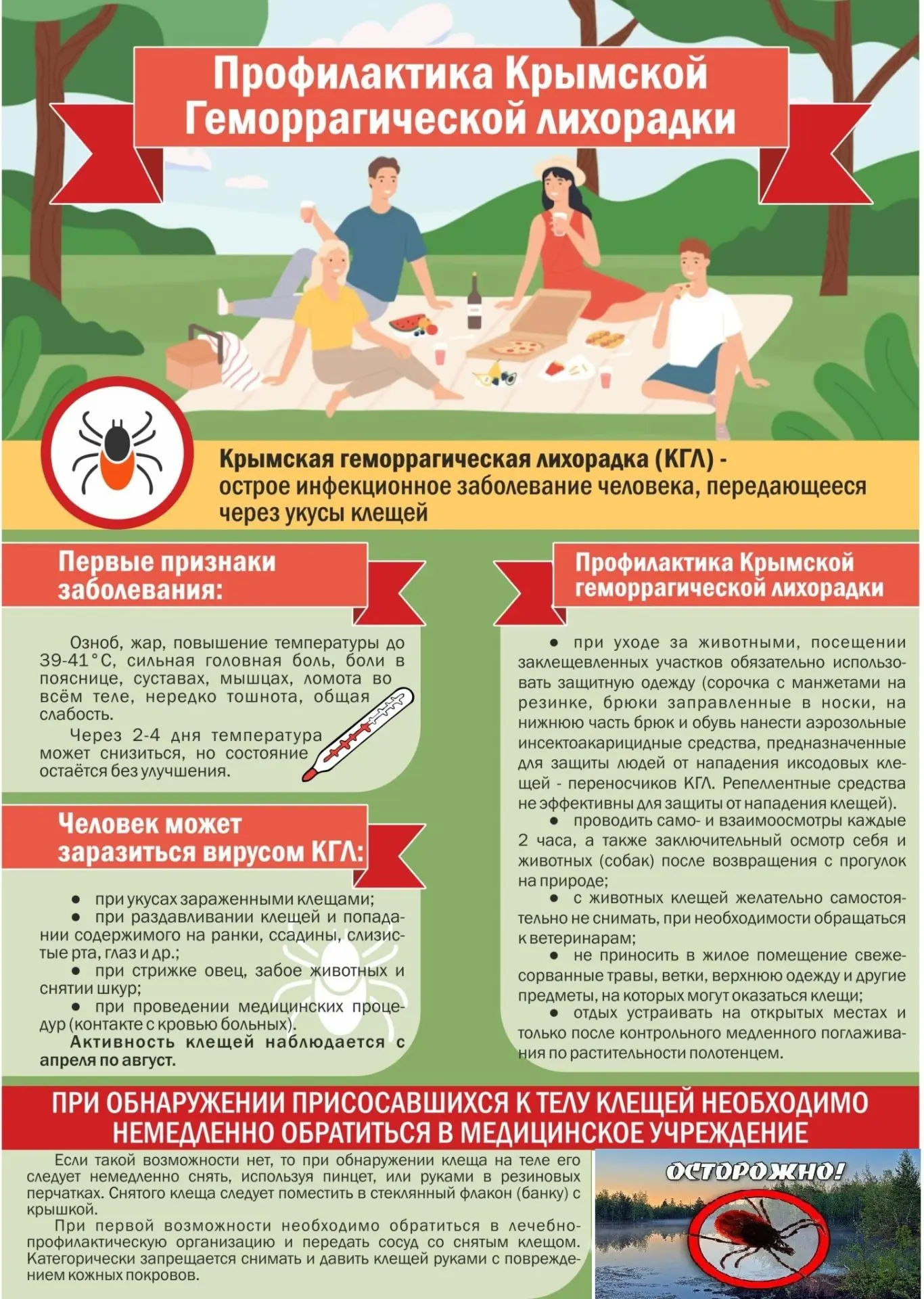 Профилактика Крымской геморрагической лихорадки (КГЛ)