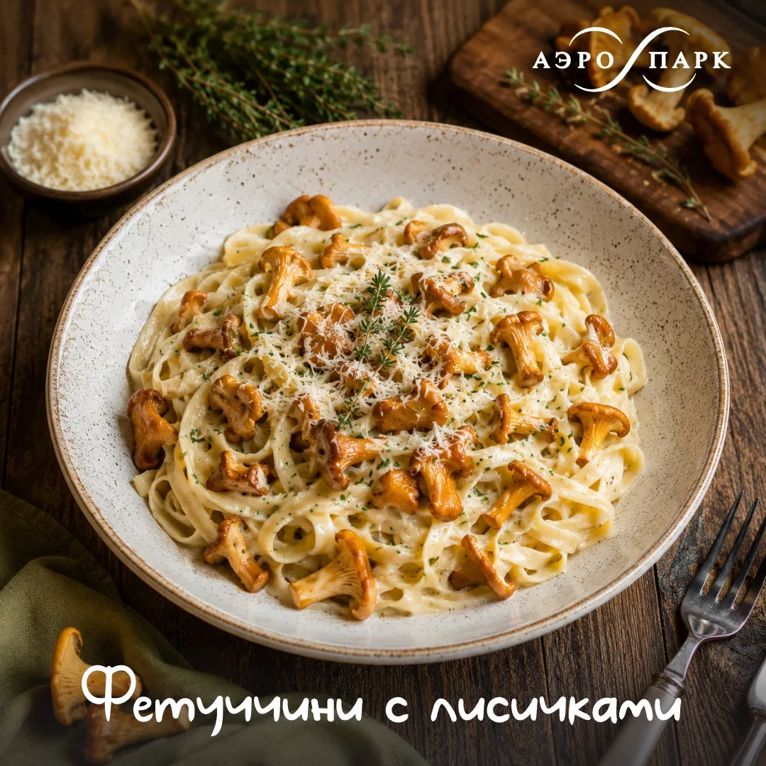 Фетуччини с лисичками — вкус лета в итальянском стиле! 🍝