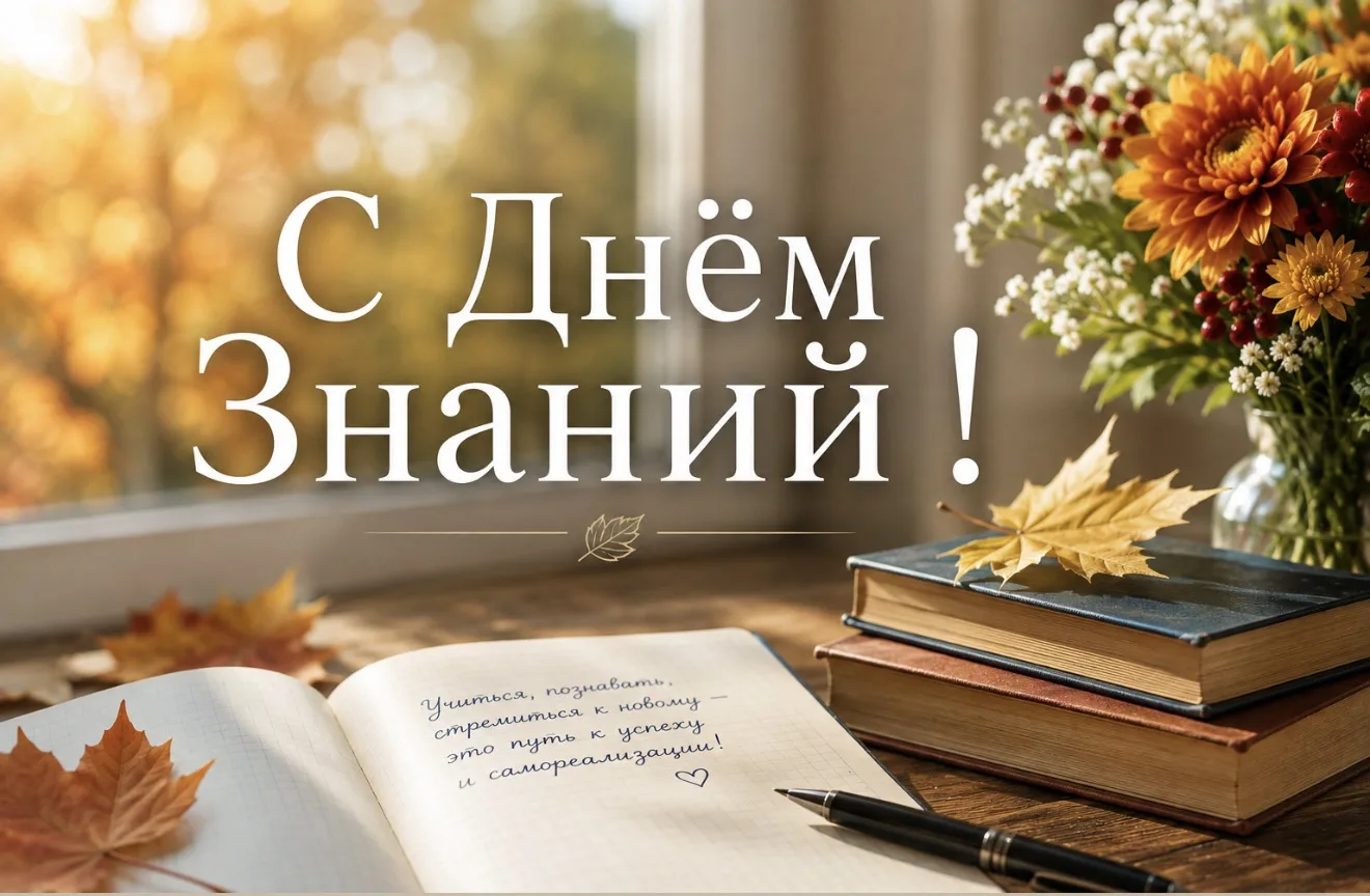 🍂 Сегодня 1 сентября. Первый день осени и День знаний.