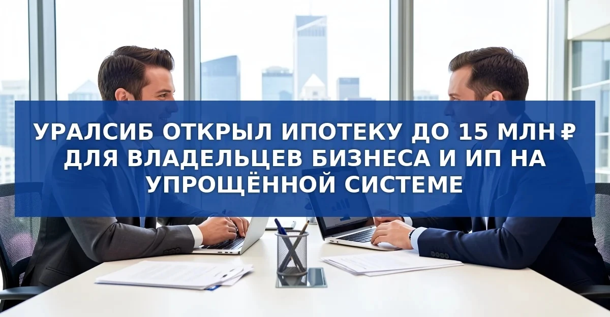 Уралсиб расширил ипотечные возможности для предпринимателей