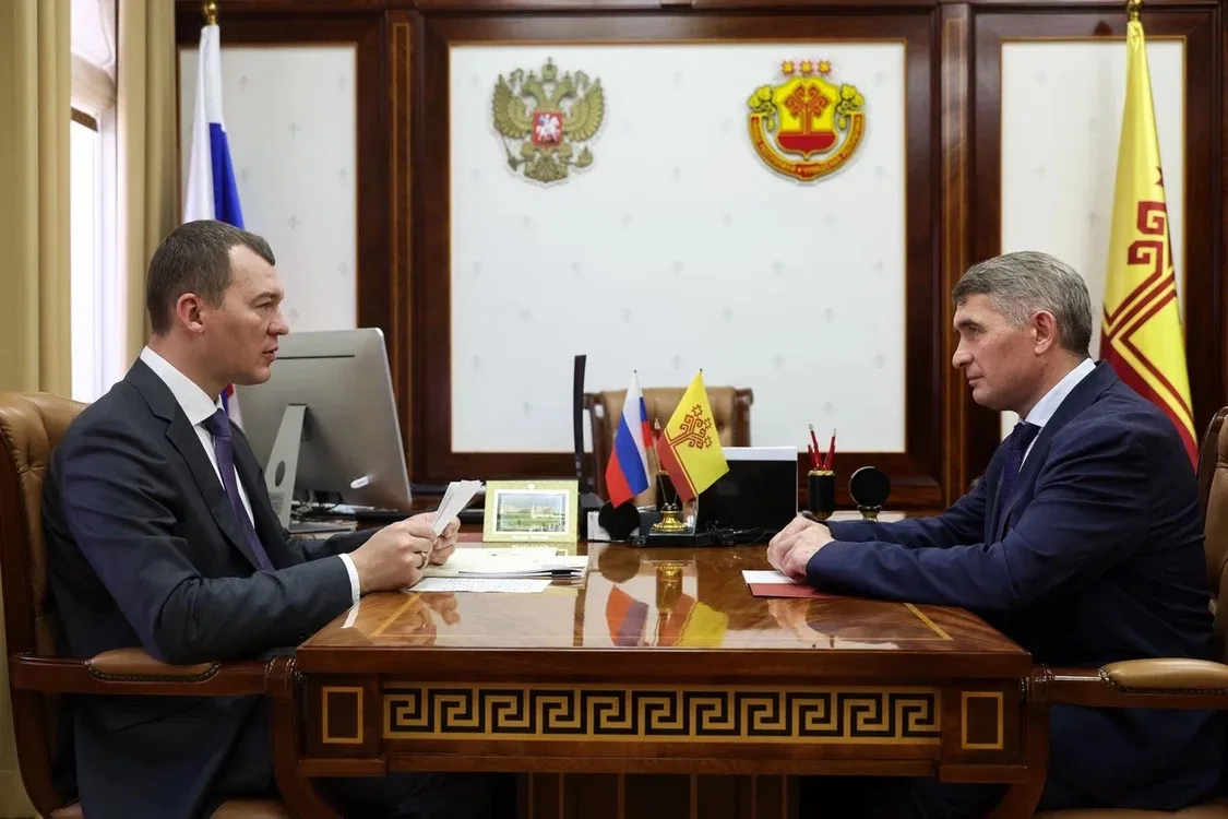 Встретился с главой Чувашской Республики Олегом Николаевым. Обсудили развитие физической культуры и 