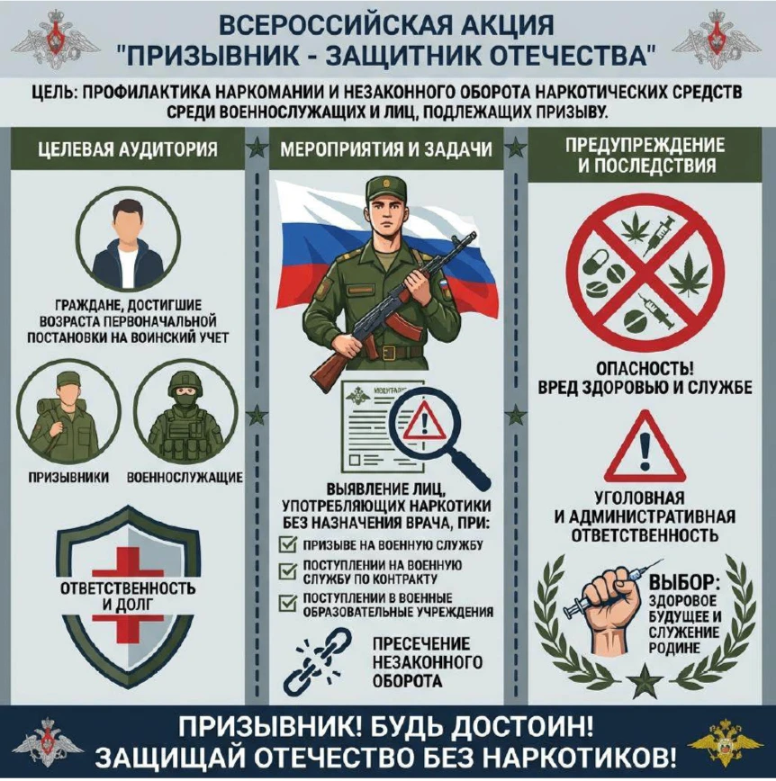 Уважаемые коллеги, родители и обучающиеся! В рамках проведения Общероссийской акции «Призывник - Защ