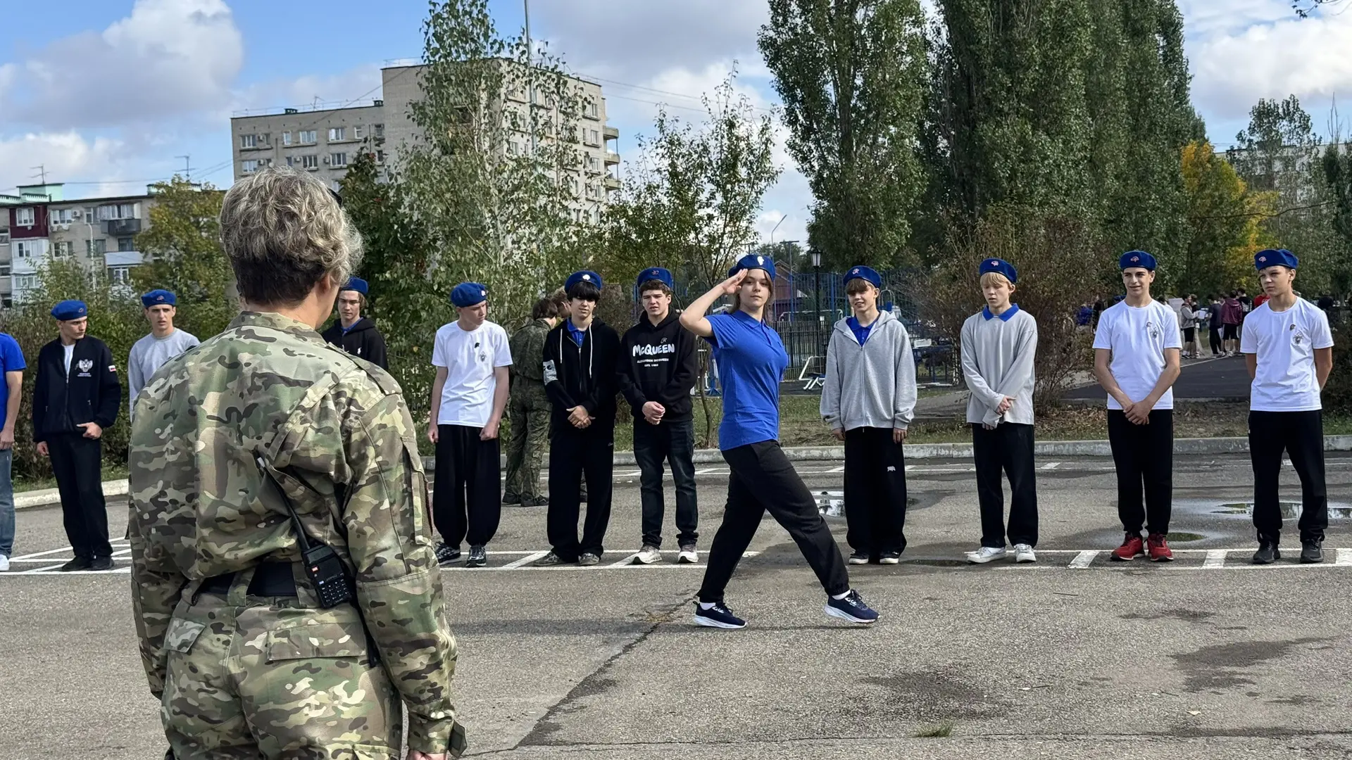 🇷🇺 Юнармейцы школы №18 прошли «Юнармейский норматив»!