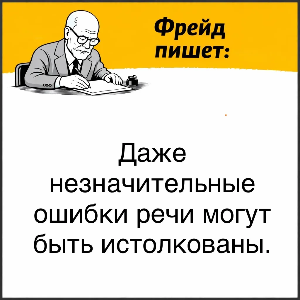 Фрейд не призывал искать скрытый смысл в каждом случайно сказанном слове. Однако он считал, что неко