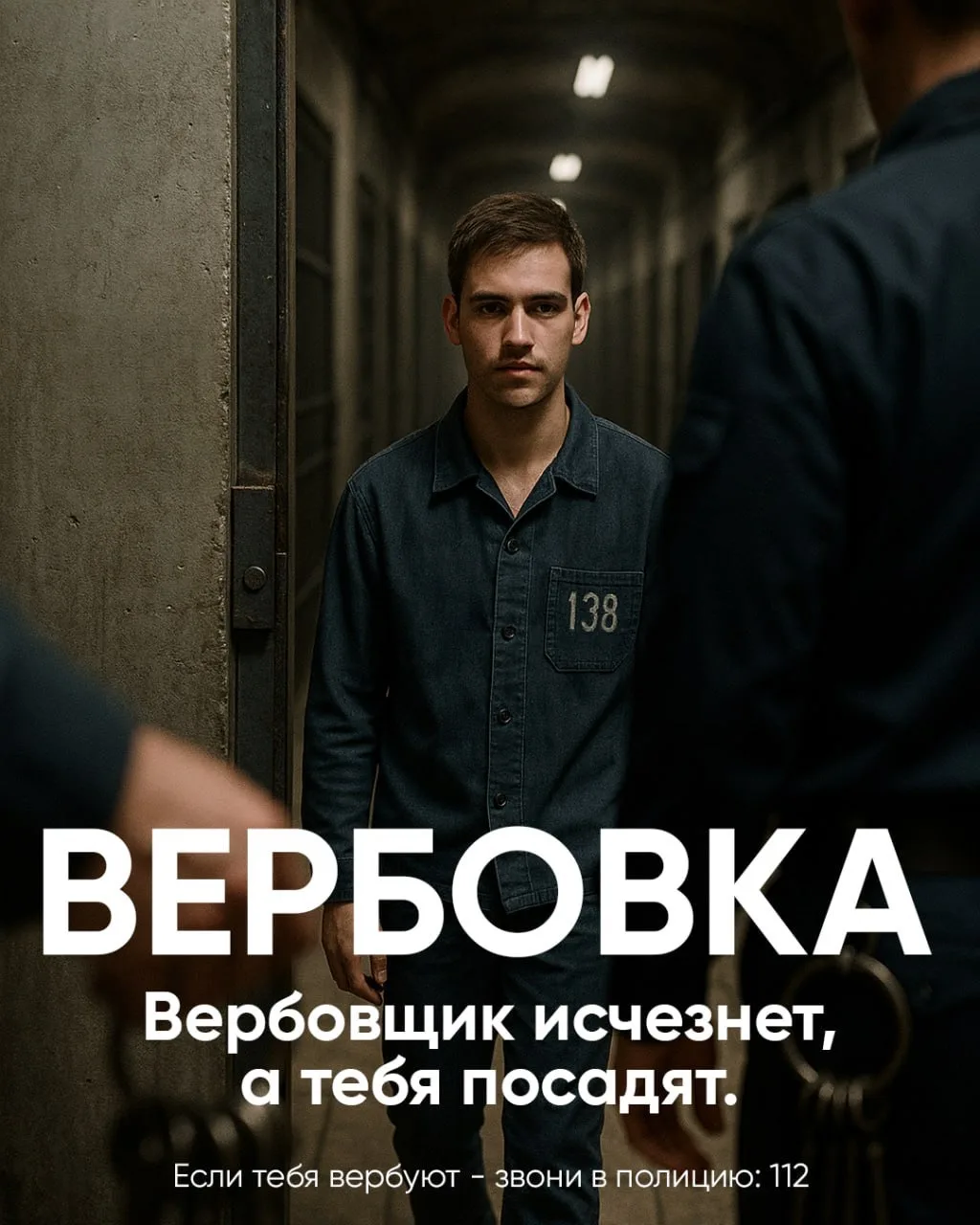 ⚠️ Прояви рассудительность!  ❌ Предложения вербовщиков могут звучать заманчиво, но это ЛОЖЬ!  ⛓️ Ты 