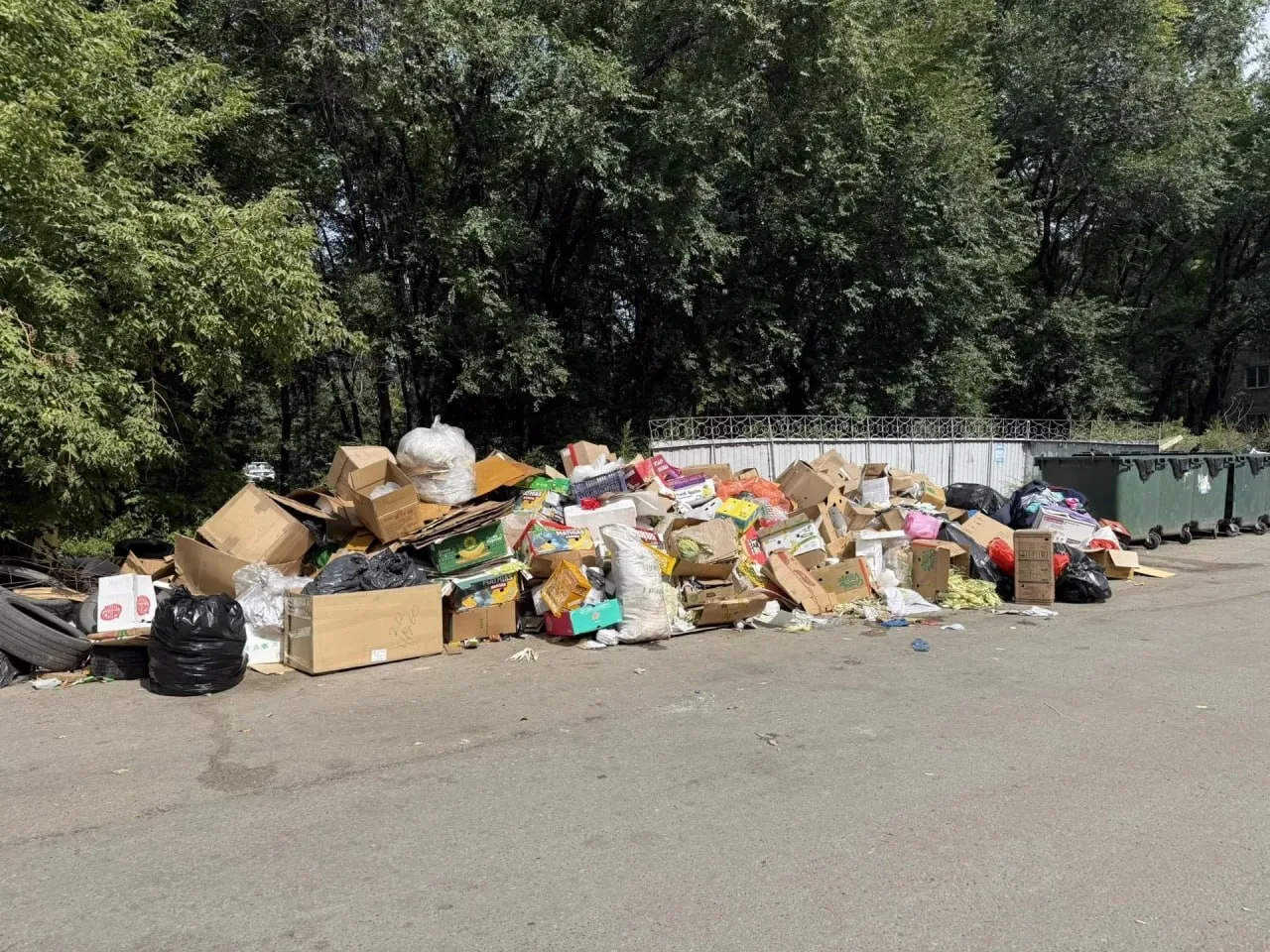 🚨 Продавцы рынка регулярно несут отходы во двор хабаровчан