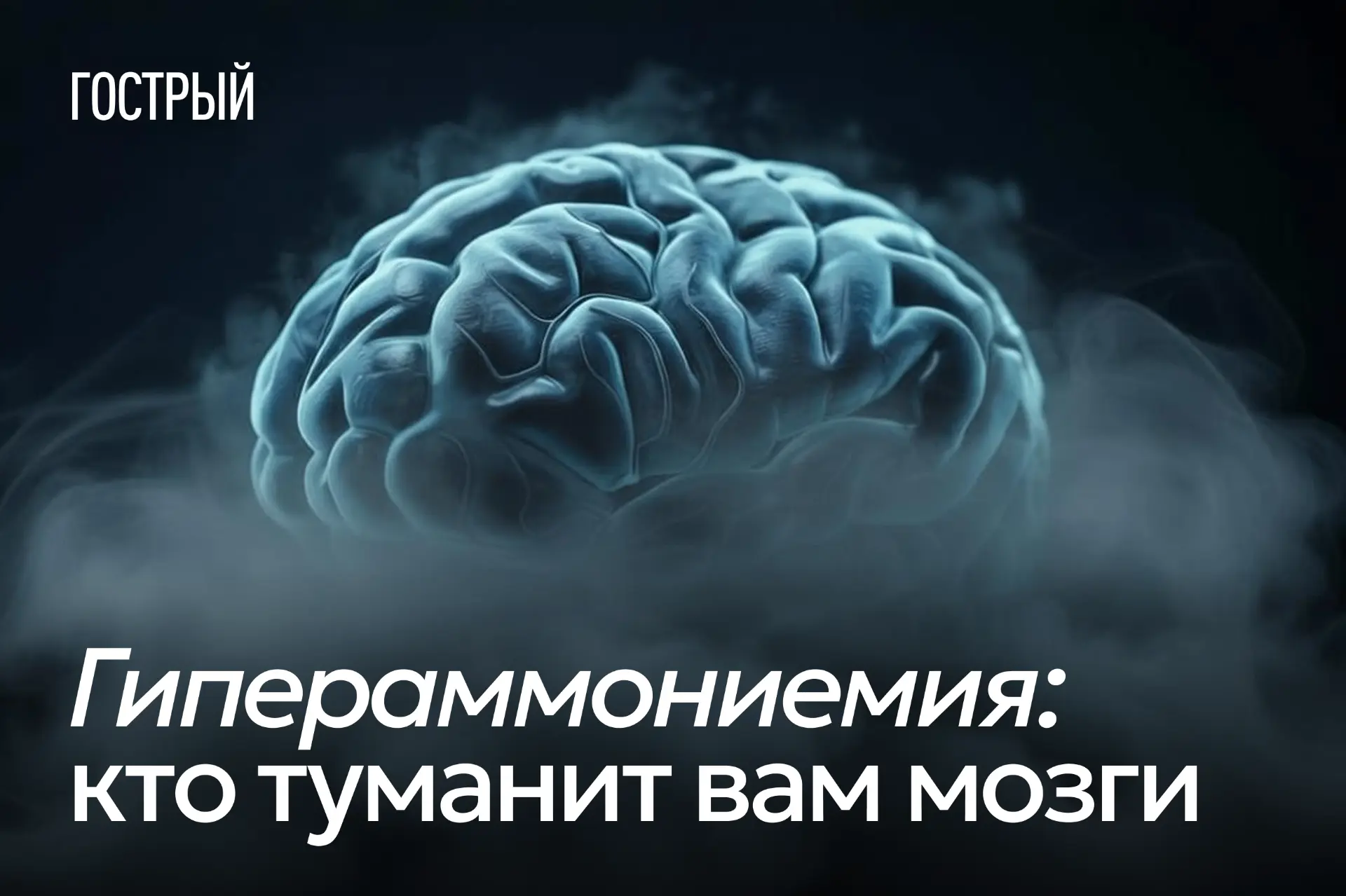 Когда говорят о гипераммониемии, чаще всего вспоминают печень, белковый обмен и цикл мочевины. И это