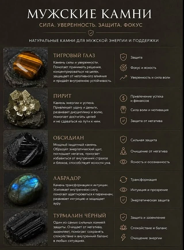 💎 МУЖСКИЕ КАМНИ 💎