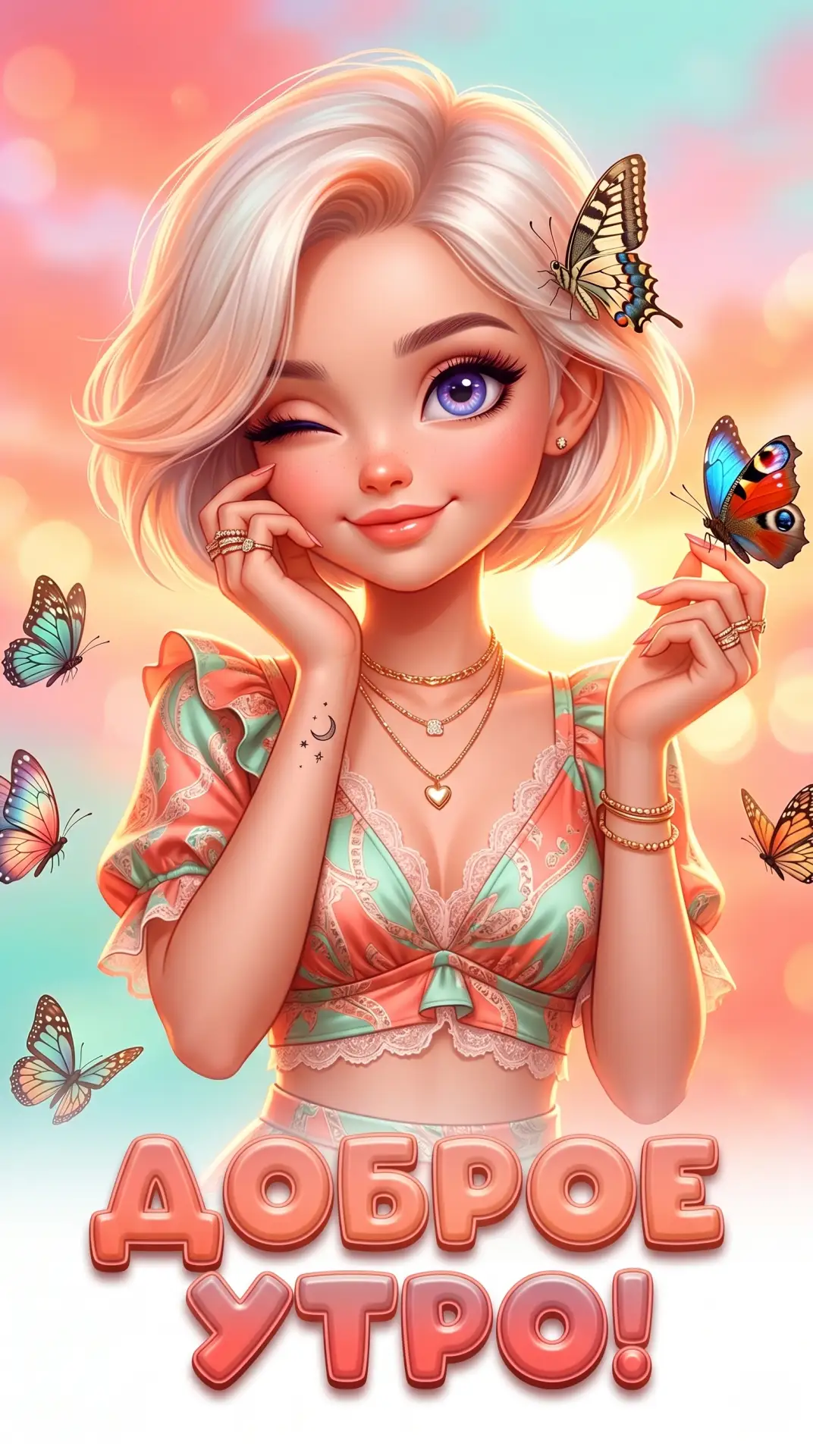 Доброе утро 🦋  Лучшие ОТКРЫТКИ в MAX!                                                              