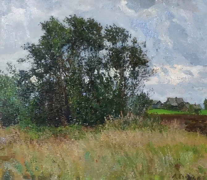 👆 Алексей Белых. Последний день лета. 1984. Холст, масло. 48 х 56,5. Тульский музей из...