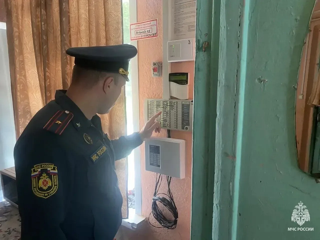 Сотрудники МЧС России провели обязательный профилактический визит в детском лагере "Солнечный"  Заме