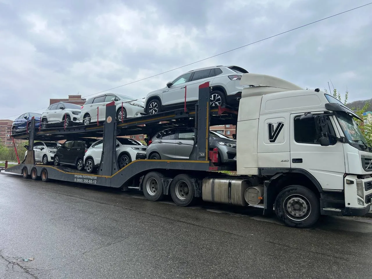 🇷🇺Так же на выходных в г.Уссурийск погрузили Volkswagen Tayron нашего клиента Ивана д...