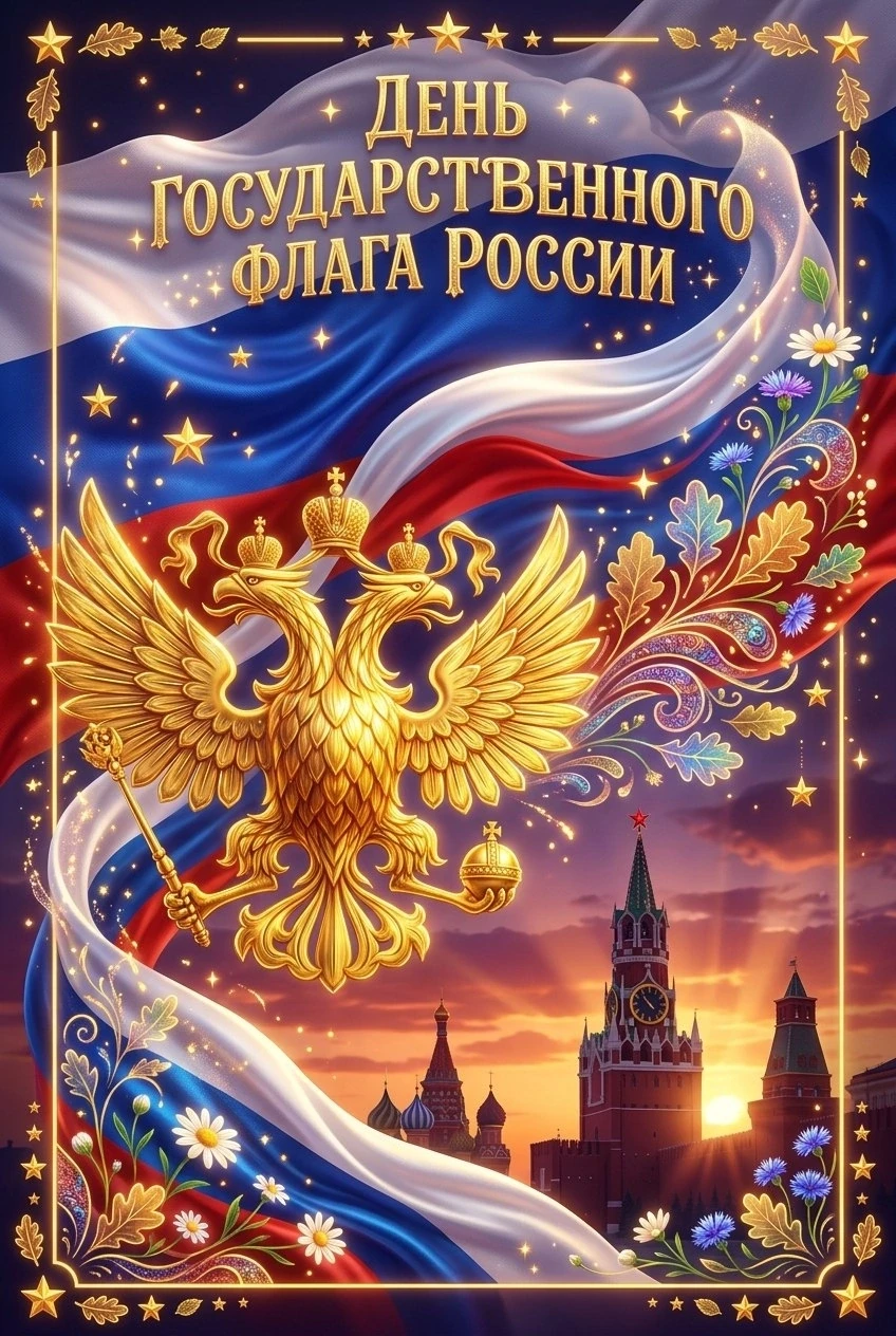 🎉 С Днём Государственного флага Российской Федерации! 🎉