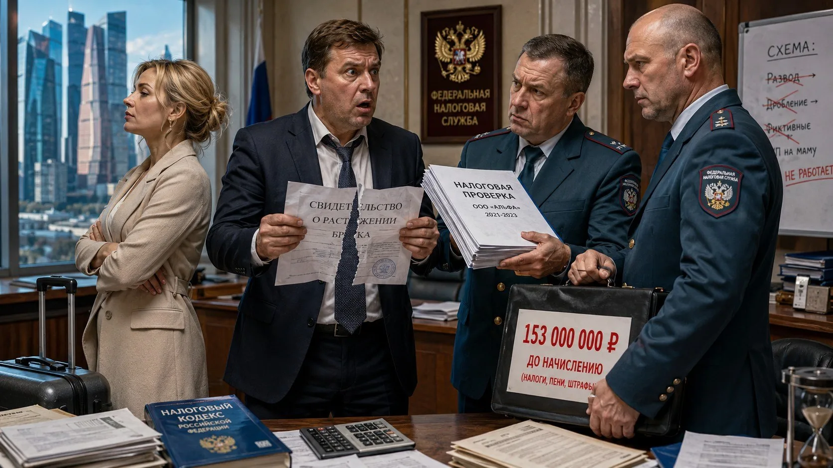 💔 Развёлся с женой — а налоговая всё равно доначислила 153 млн