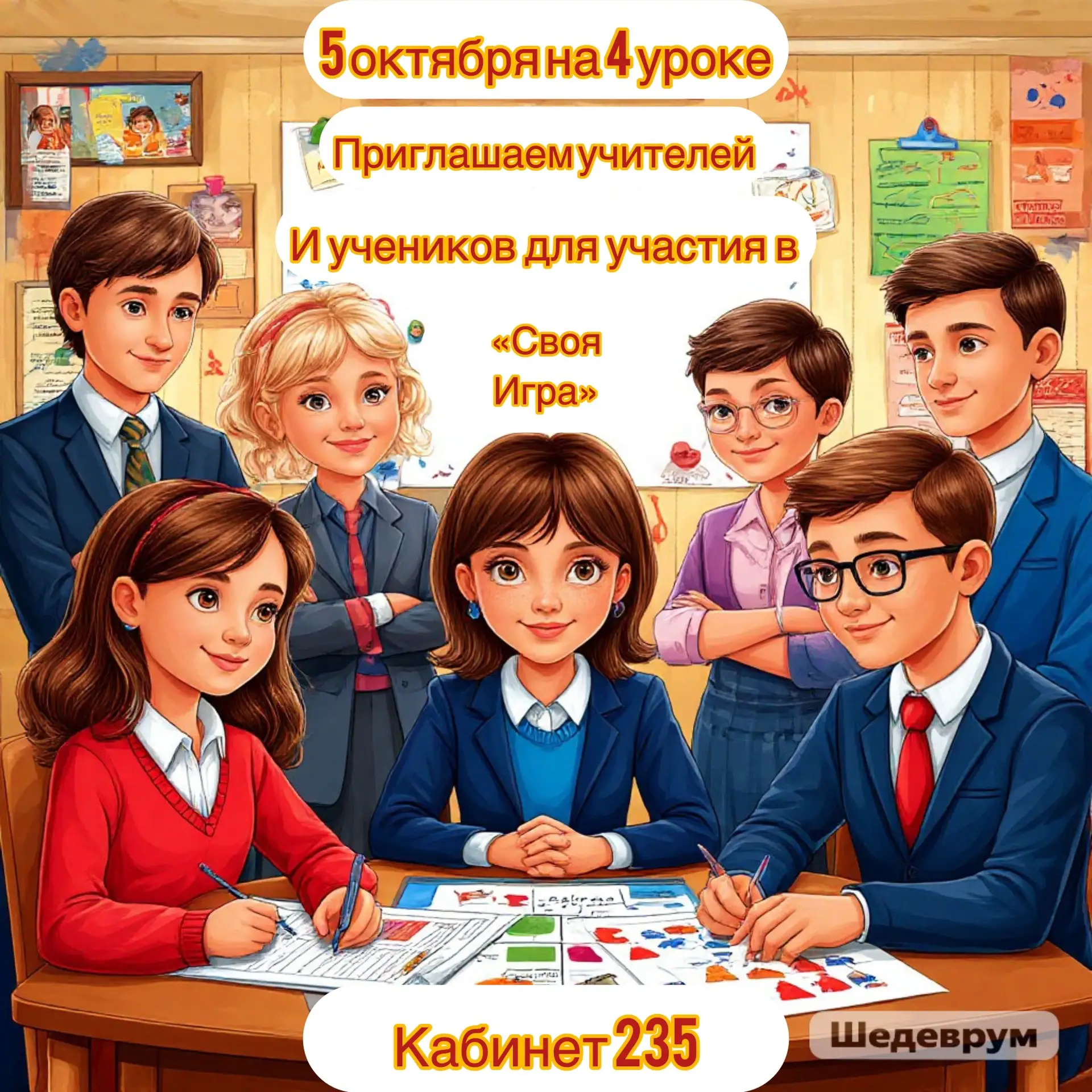 🎉 «Своя игра» в честь Дня учителя! 🎉