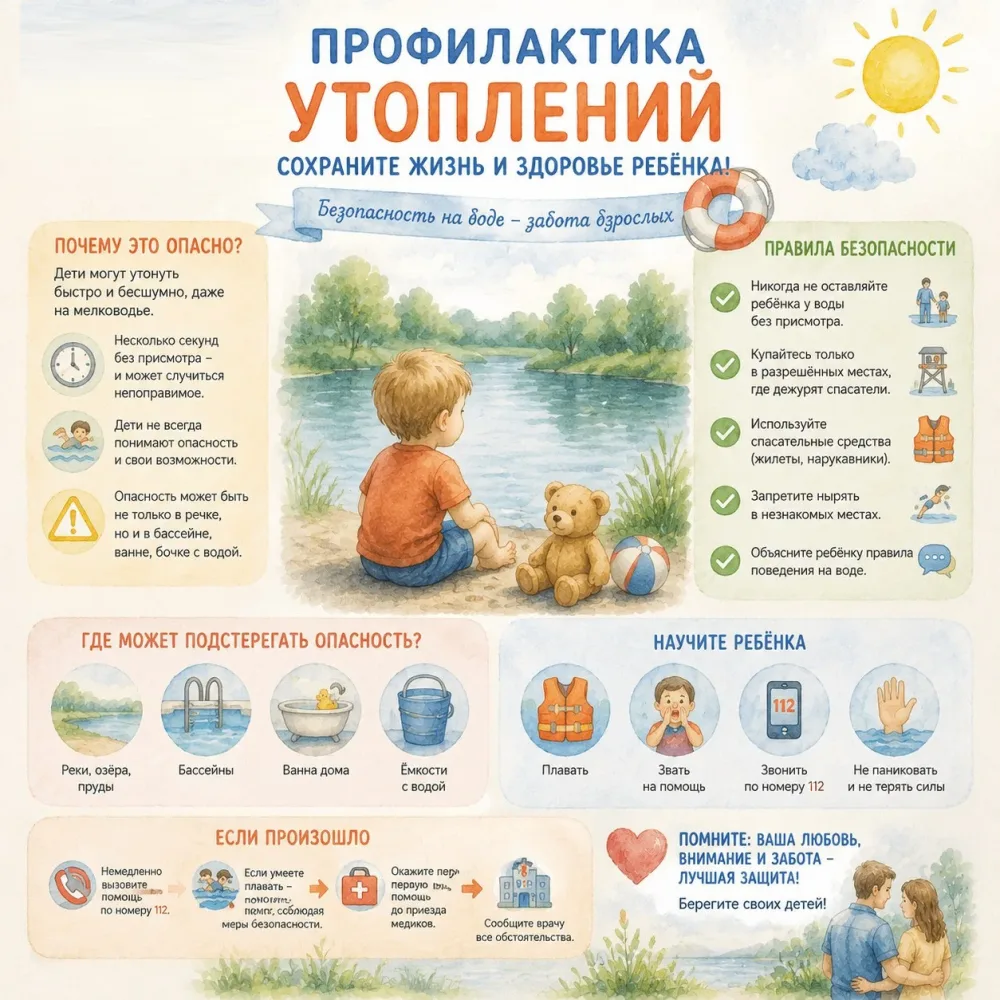 В Тюмени продолжается жаркая пора! Родители и дети, соблюдайте правила безопасного поведения!