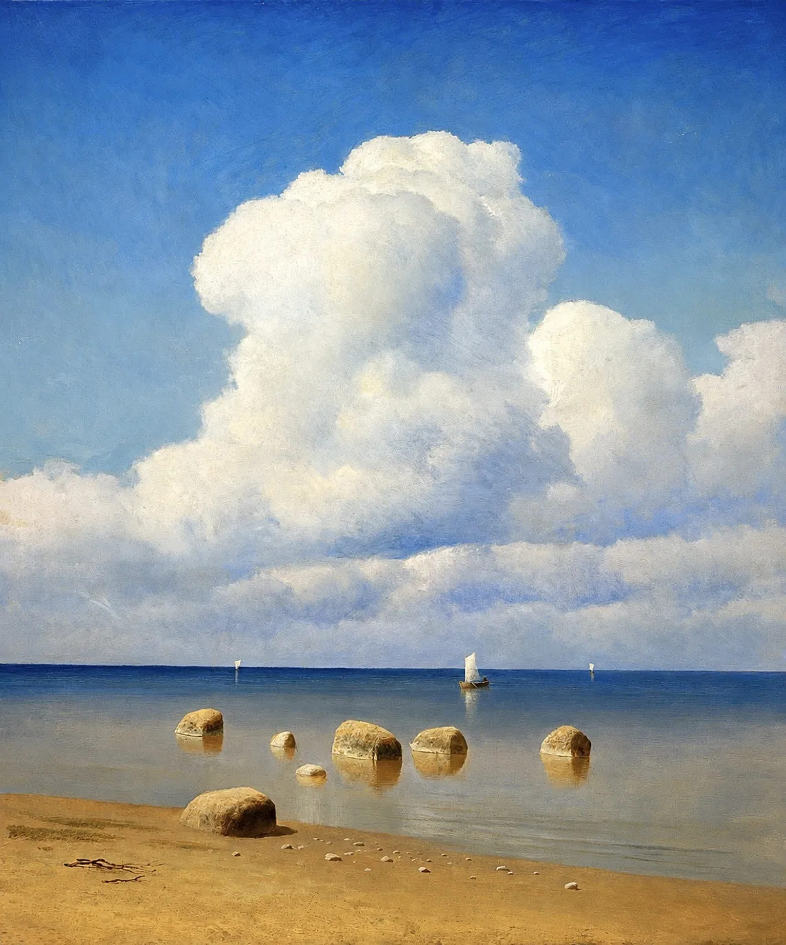 Михаил Клодт «Морской вид» 1890-е гг.

🌻Льняной Холст