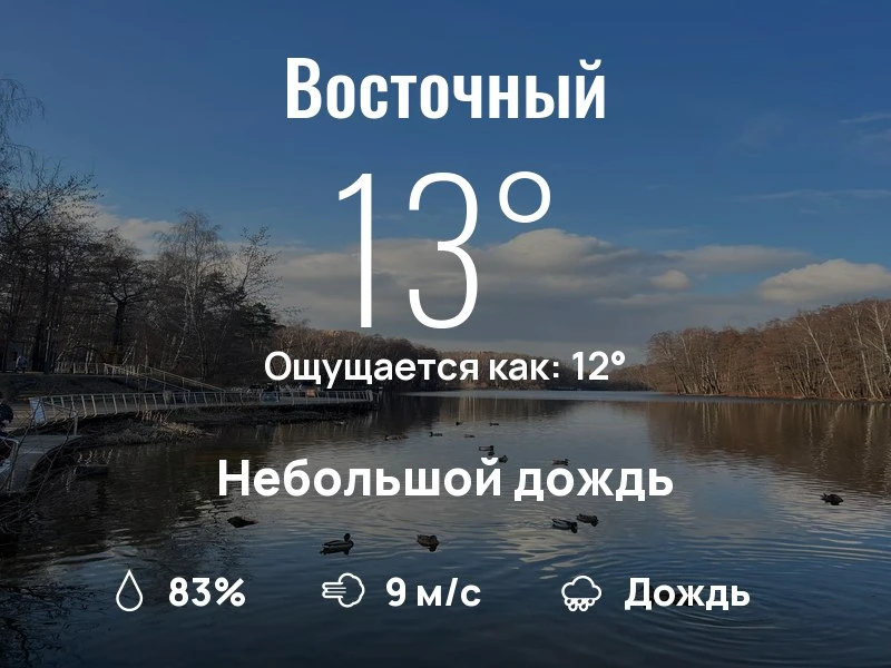 Что с погодой в Восточном?