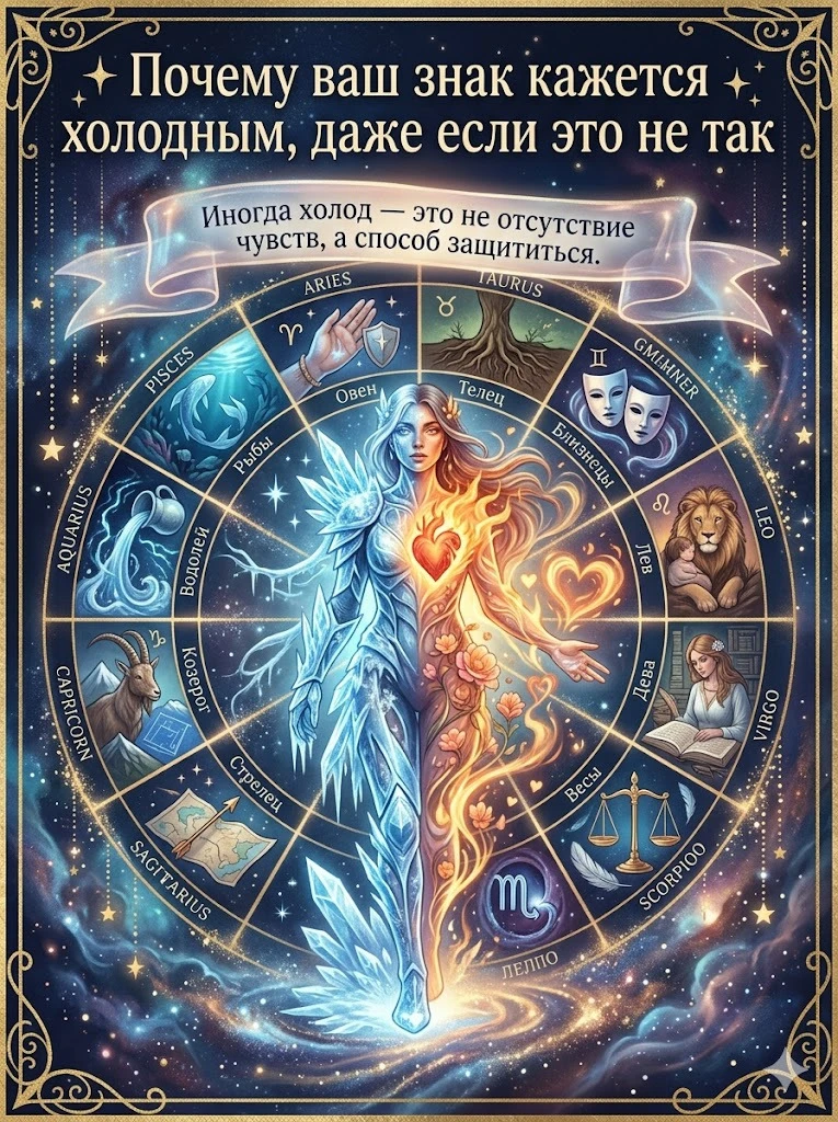 ✨ Почему ваш знак кажется холодным, даже если это не так ✨