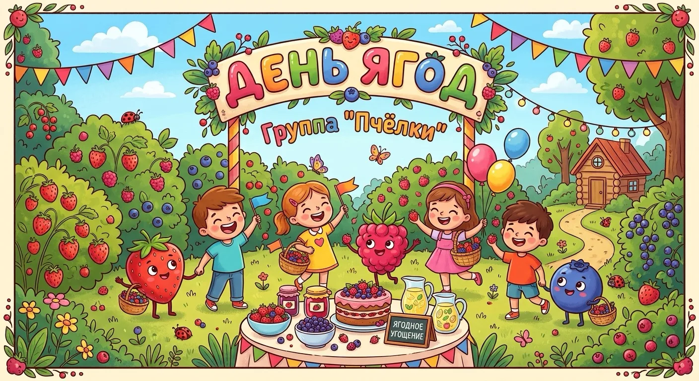 Сладкий день в группе «Пчёлки»! 🐝🍓