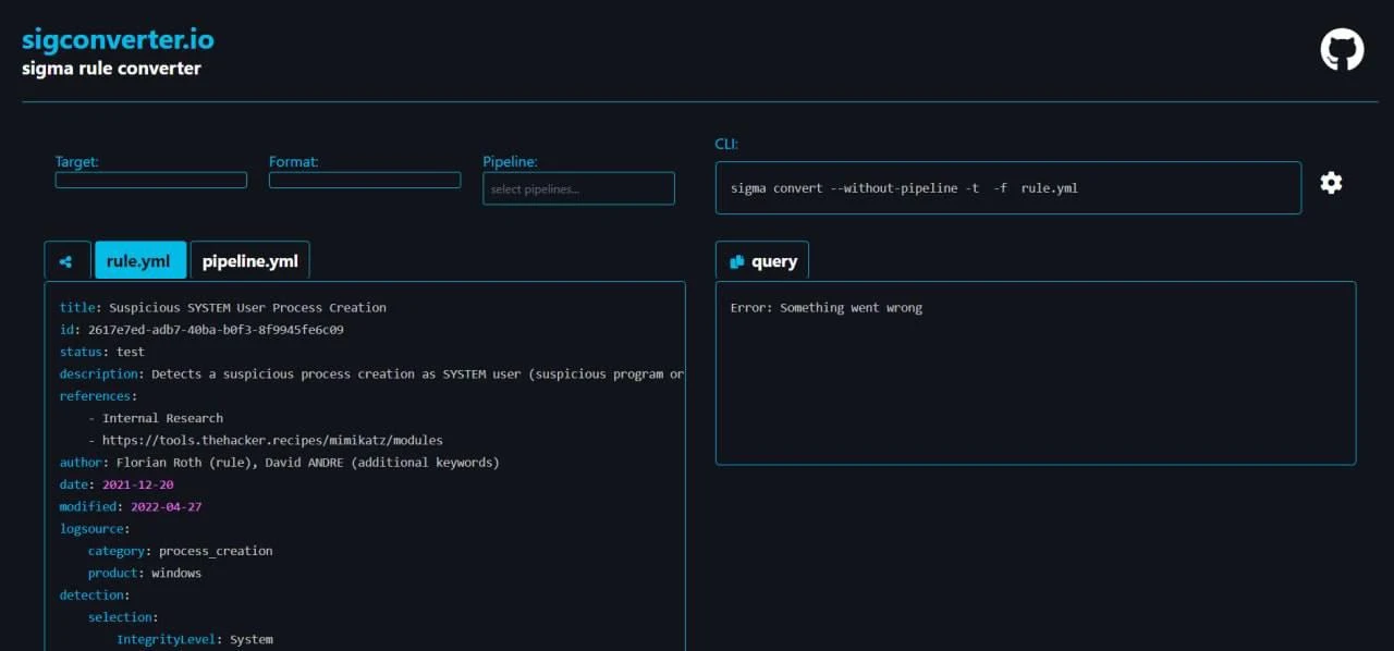 Sigma Rule Converter