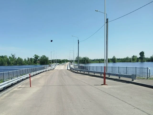 В Меленковском округе движение по мосту через озеро Урвановское открыто для всех видов ...