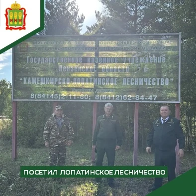 Министр лесного хозяйства Пензенской области проинспектировал Лопатинское лесничество!