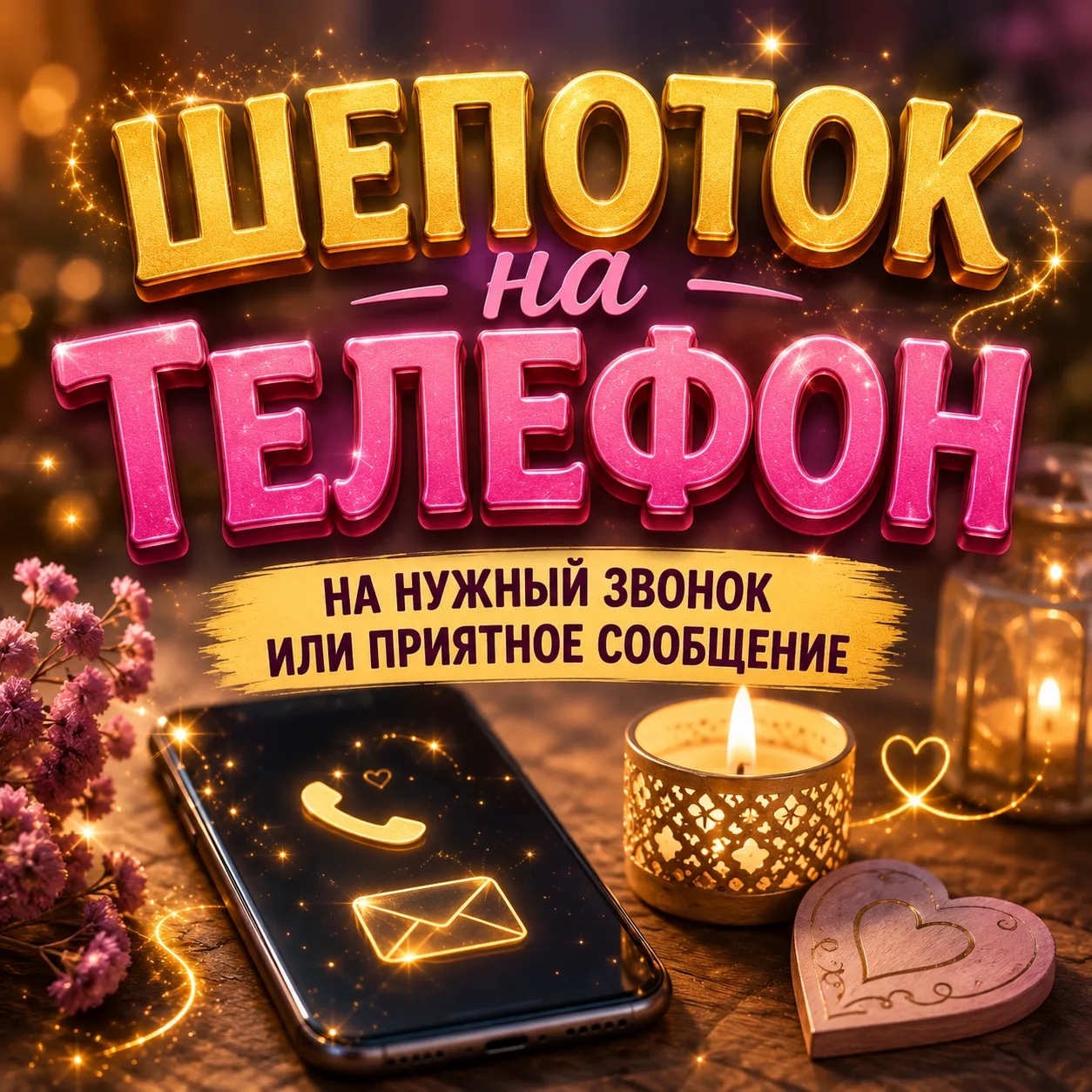 📱✨ ШЕПОТОК НА ТЕЛЕФОН — НА НУЖНЫЙ ЗВОНОК ИЛИ ПРИЯТНОЕ СООБЩЕНИЕ