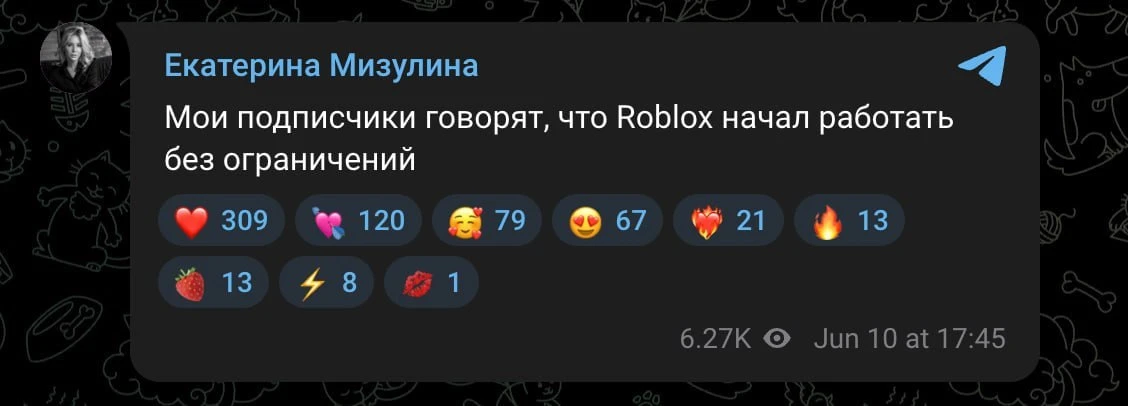 Roblox разблокировали в России, сообщила Мизулина