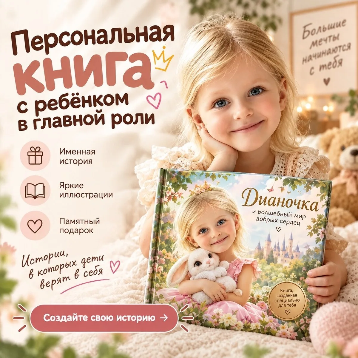 Ваш ребёнок — главный герой книги