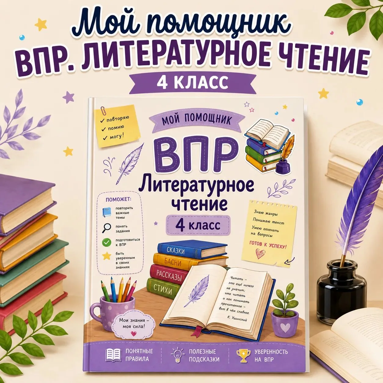📚 НОВИНКА! «Мой помощник. ВПР. Литературное чтение. 4 класс» 🤍

Дорогие коллеги!
С огромной радост
