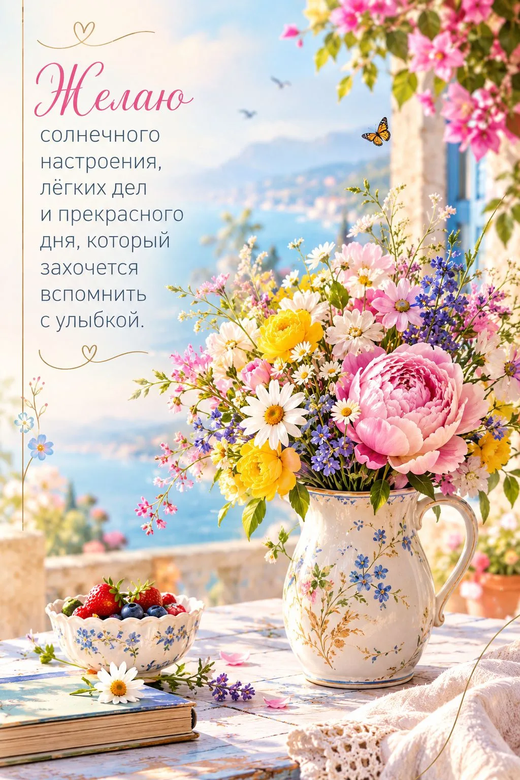 🌞 Красивые Картинки Добрый день и открытки с хорошими пожеланиями!
