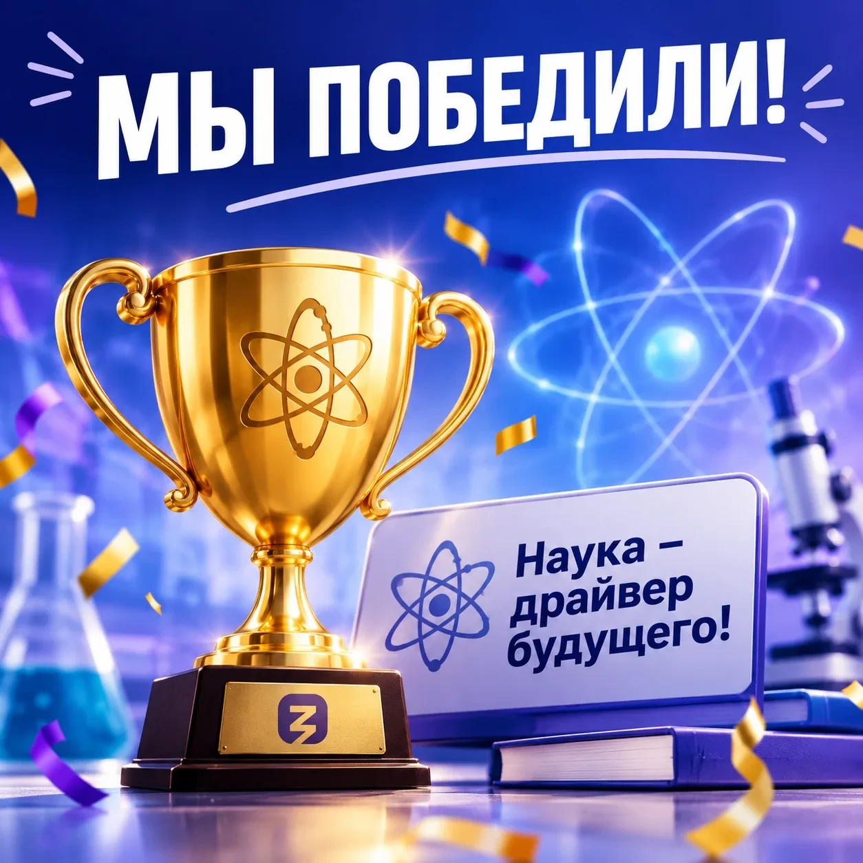 Мы победили! Проект «Наука – драйвер будущего!»

Друзья, у нас потрясающие новости! Проект «Научно-п
