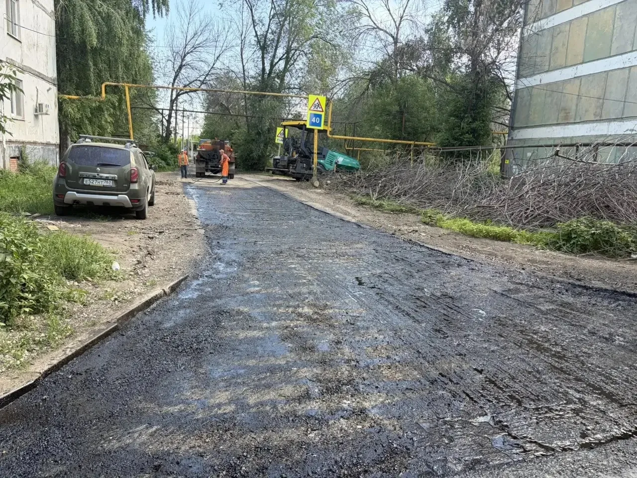 🚗 Плюс одна ровная дорога в Самаре!

На улице Липяговской специалисты завершили укладку нового асфа
