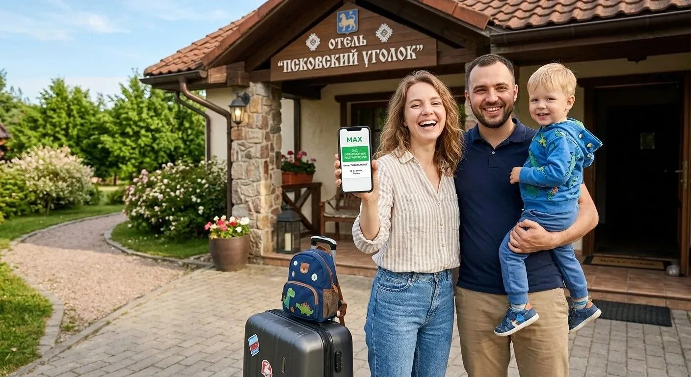 🎉 Псковская область активно внедряет сервис МАХ для заселения в средства размещения! 🎉