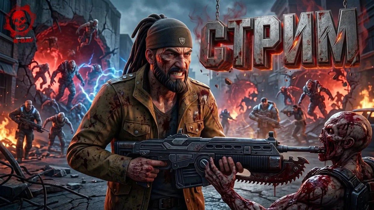 [SHIMOROSHOW] НОВЫЙ AAA ШУТЕР НА СТРИМЕ ШИМОРО! - Gears of War E-Day (1080p)