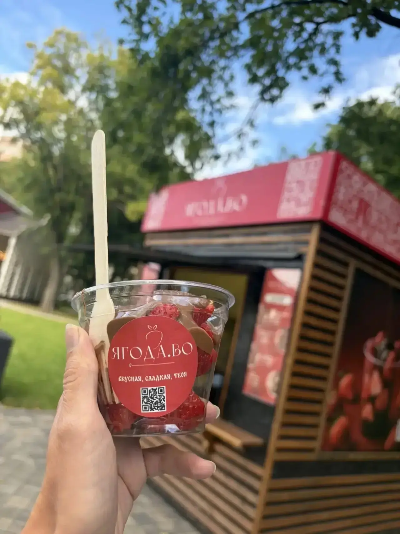 🍓 Вологодская ягода — теперь и в шоколаде. В парке Ветеранов заработала первая точка п...